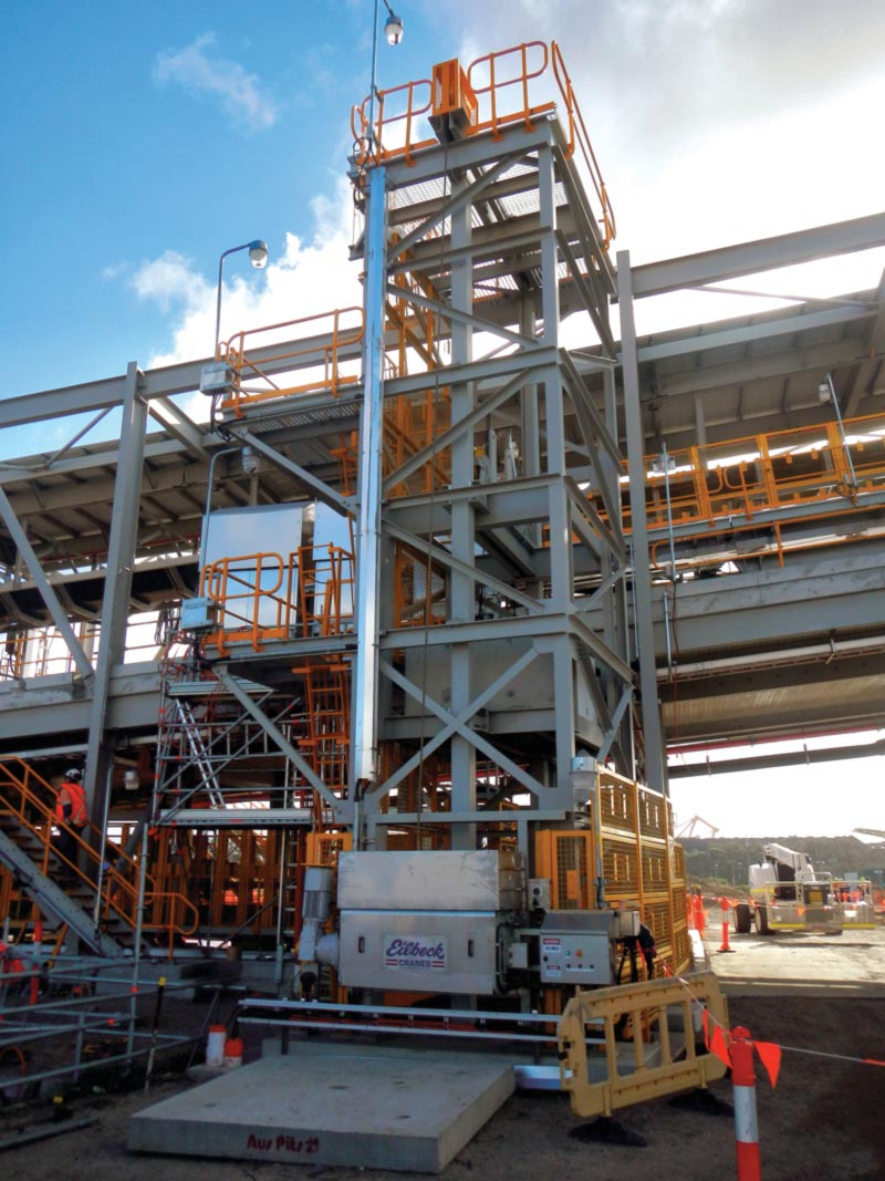 8t Take-up Winch in the Gravity Take-up Tower 8t Take-up Winch in the Gravity Take-up Tower